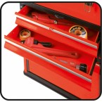 Dėžė įrankiams ant ratukų | metalinė | 3-jų dalių (YT-09101)